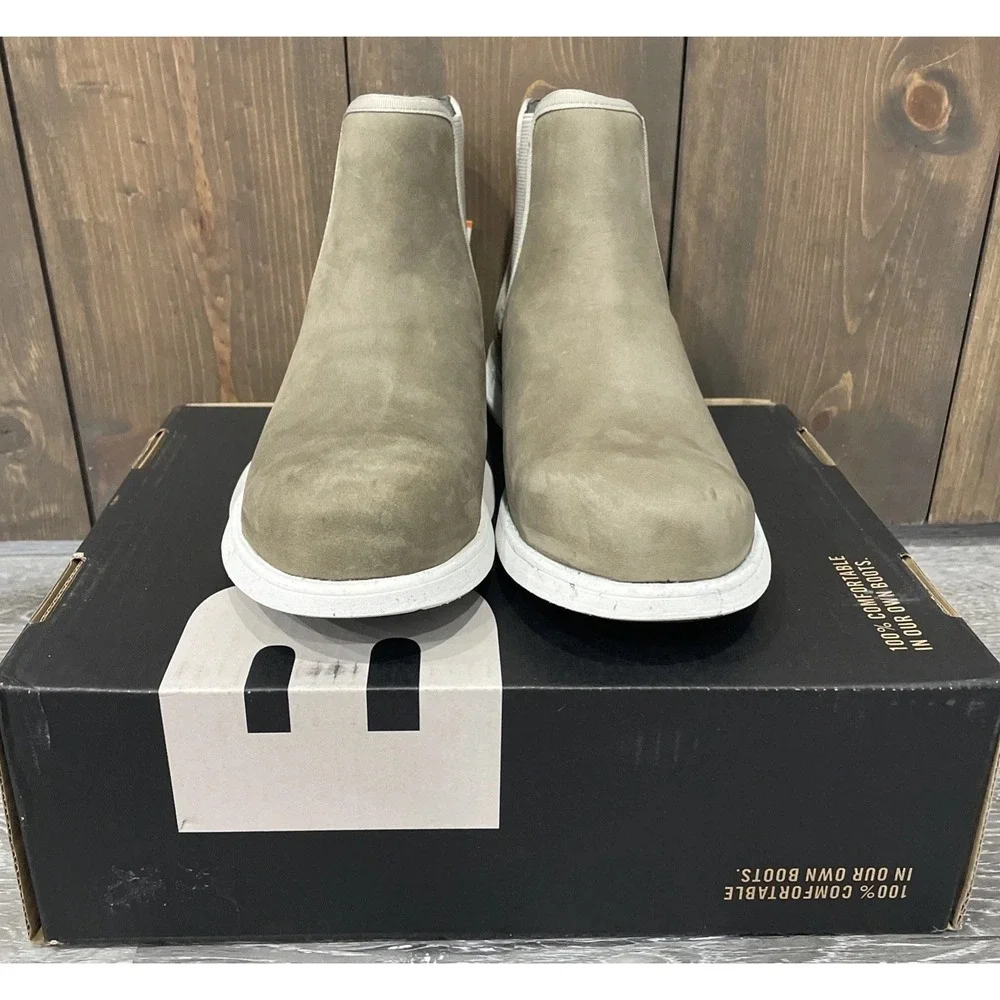 New BOGS Cypress Chelsea Nano-Composite Safety Toe Taupe Waterproof Women's 9.5